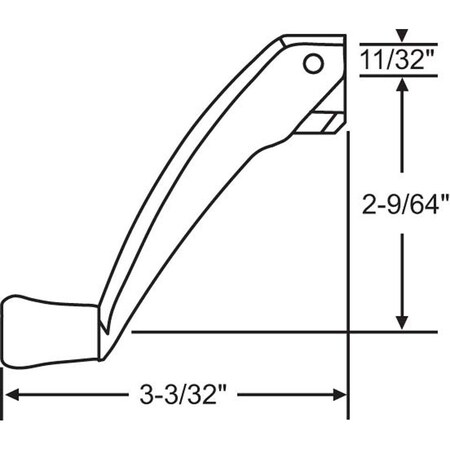 Strybuc Folding Handle Oil Rubber Brz 37-109FH-71